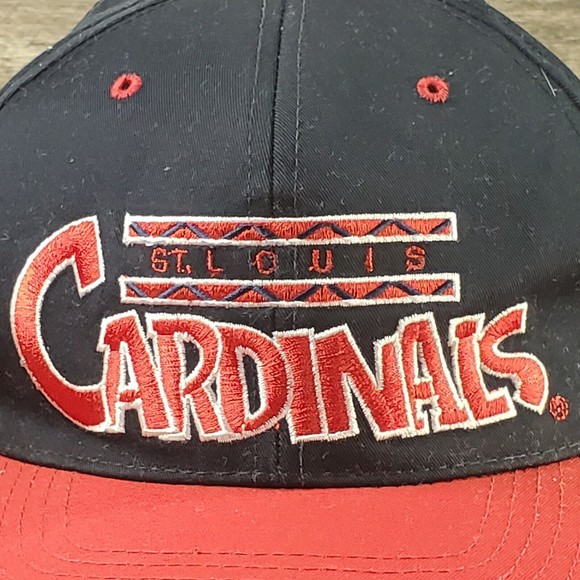 Vintage St. Louis Cardinals Blue Embroidered Snapback Baseball Cap Trucker Hat - Picture 5 of 12